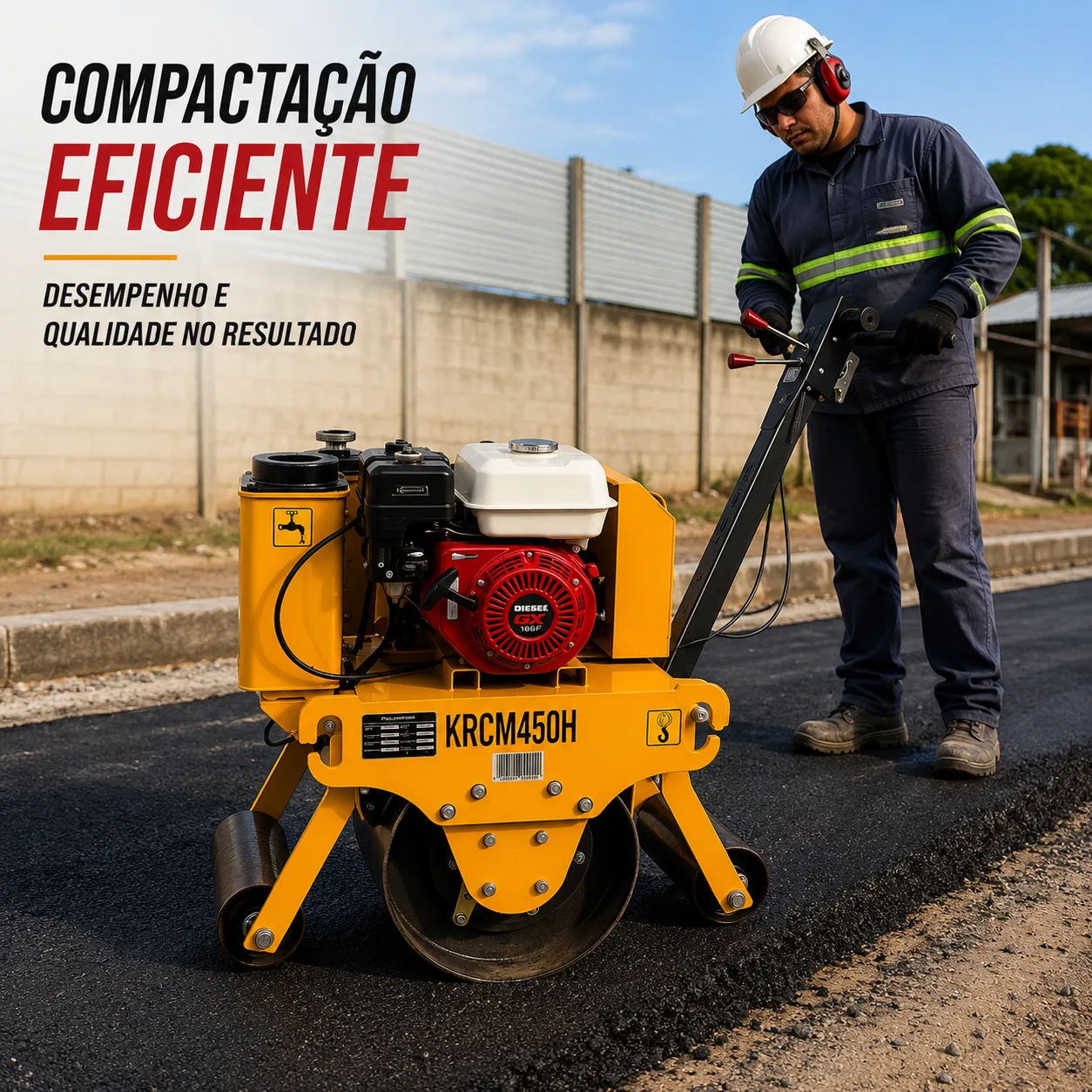 Rolo Compactador Manual Kayama modelo KRCM450H — imagem 2
