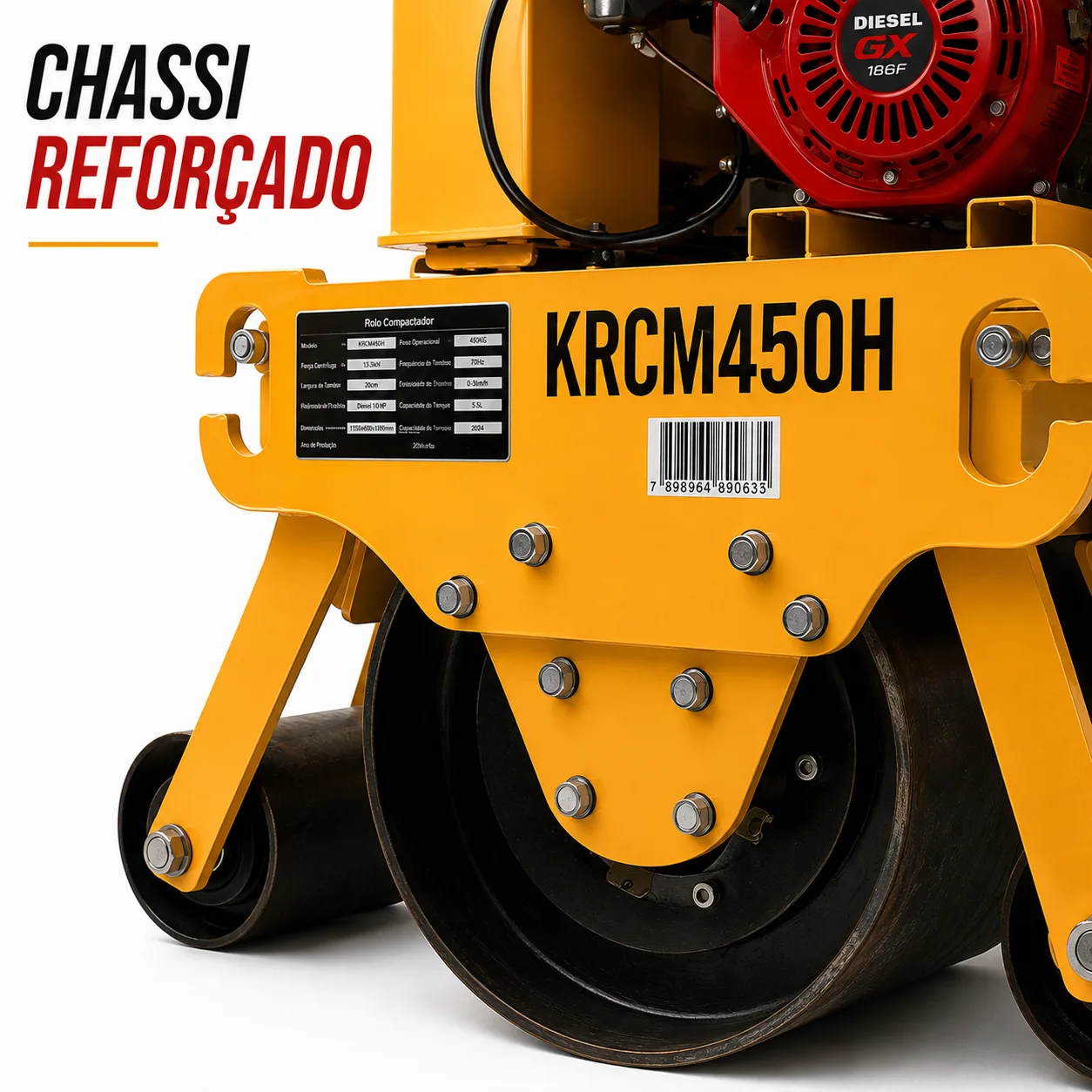 Rolo Compactador Manual Kayama modelo KRCM450H — imagem 3