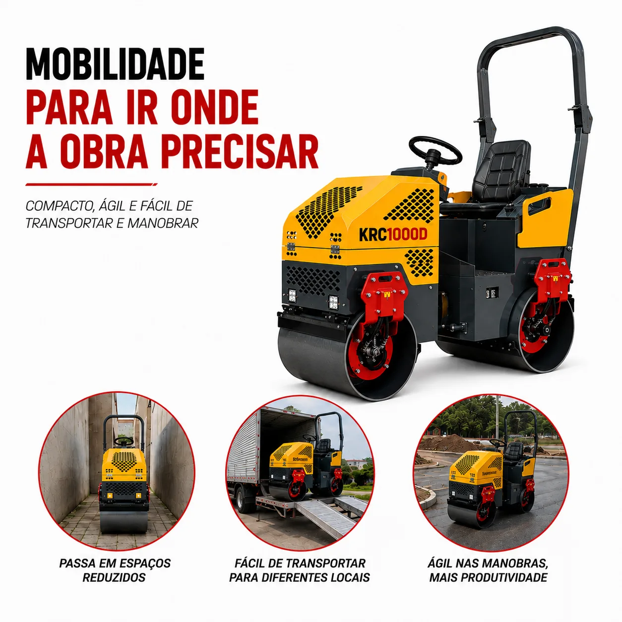 Rolo Compactador Kayama modelo:KRC1000D — imagem 3