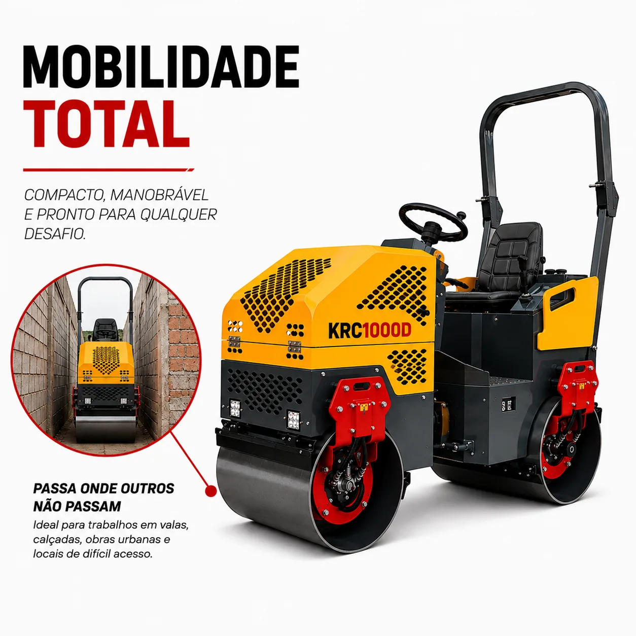 Rolo Compactador Kayama modelo:KRC1000D — imagem 6