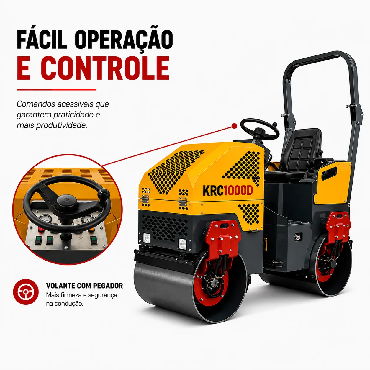 Rolo Compactador Kayama modelo:KRC1000D — imagem 7