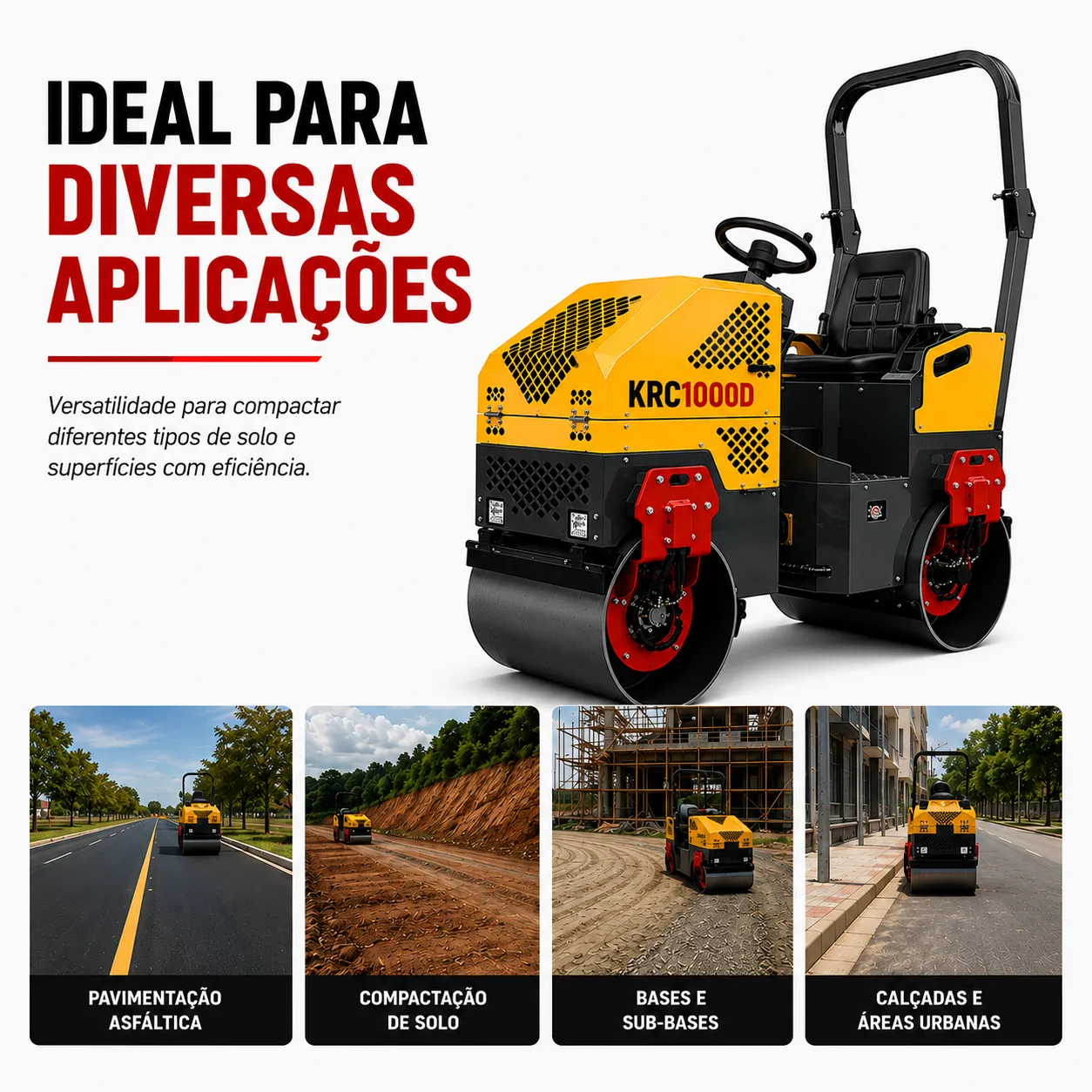 Rolo Compactador Kayama modelo:KRC1000D — imagem 8