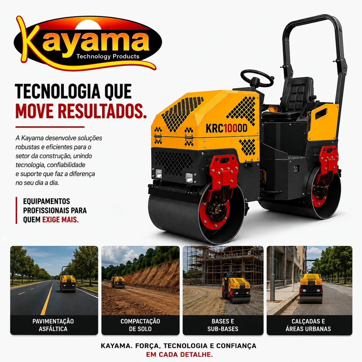 Rolo Compactador Kayama modelo:KRC1000D — imagem 9