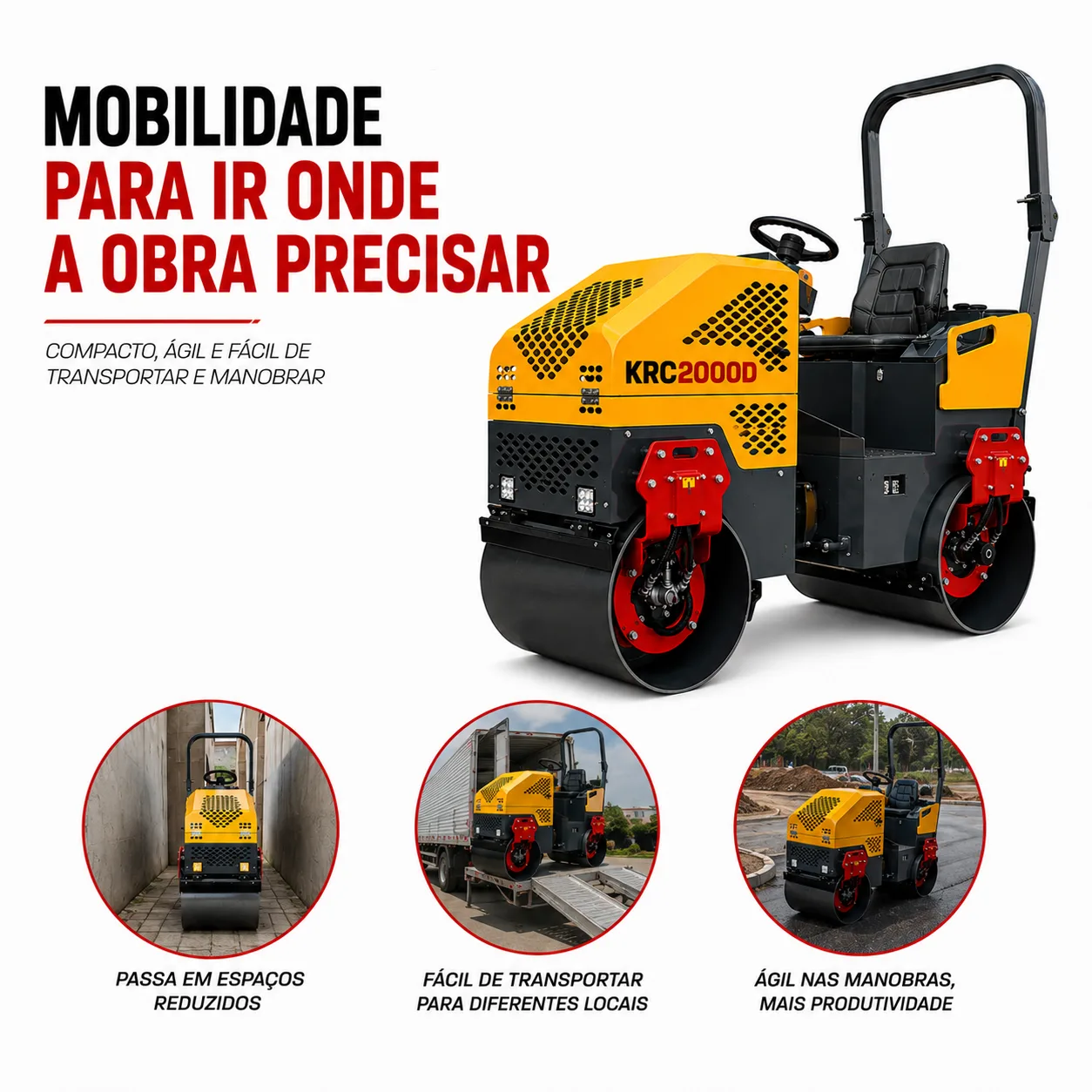 Rolo Compactador Kayama modelo:KRC2000D — imagem 5