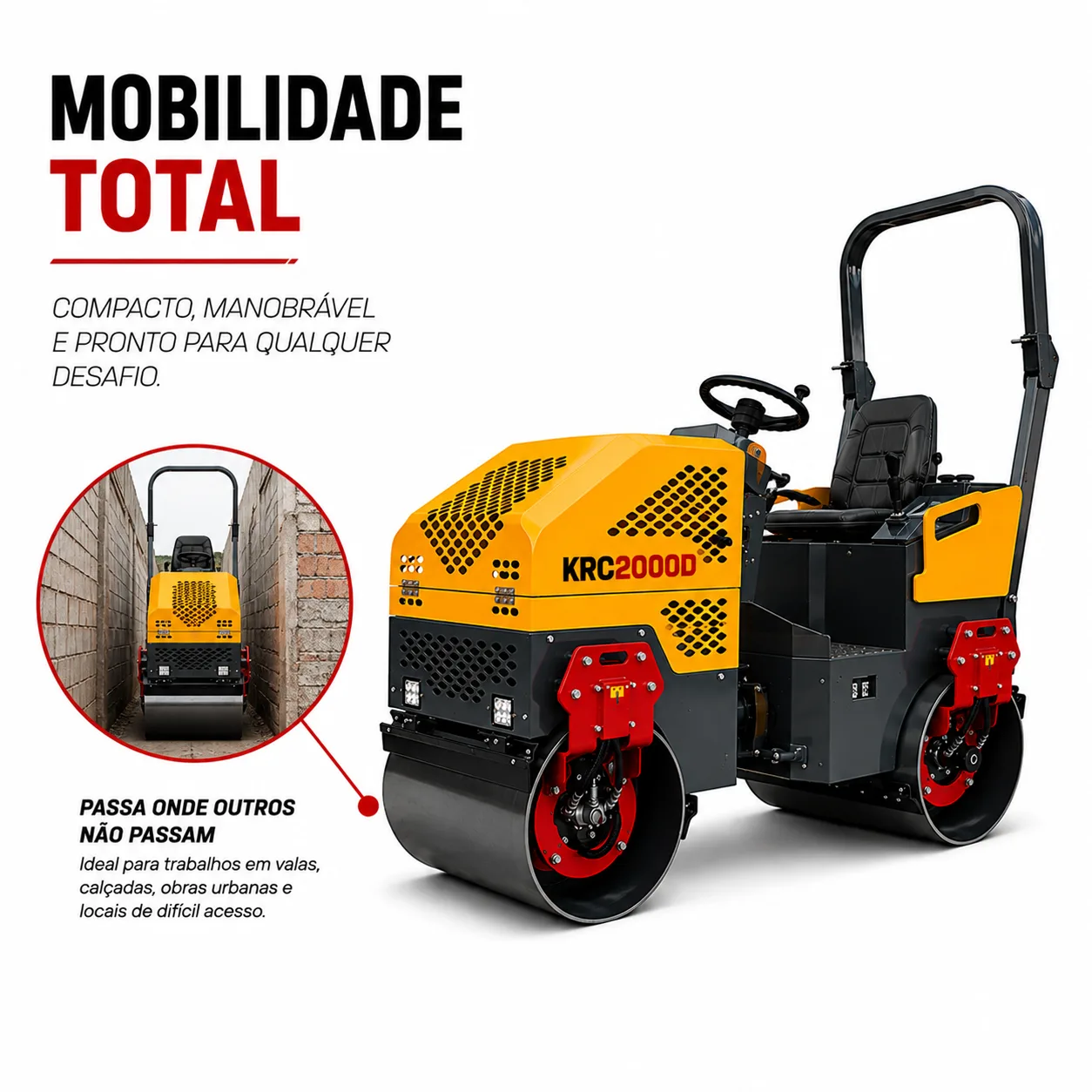 Rolo Compactador Kayama modelo:KRC2000D — imagem 6
