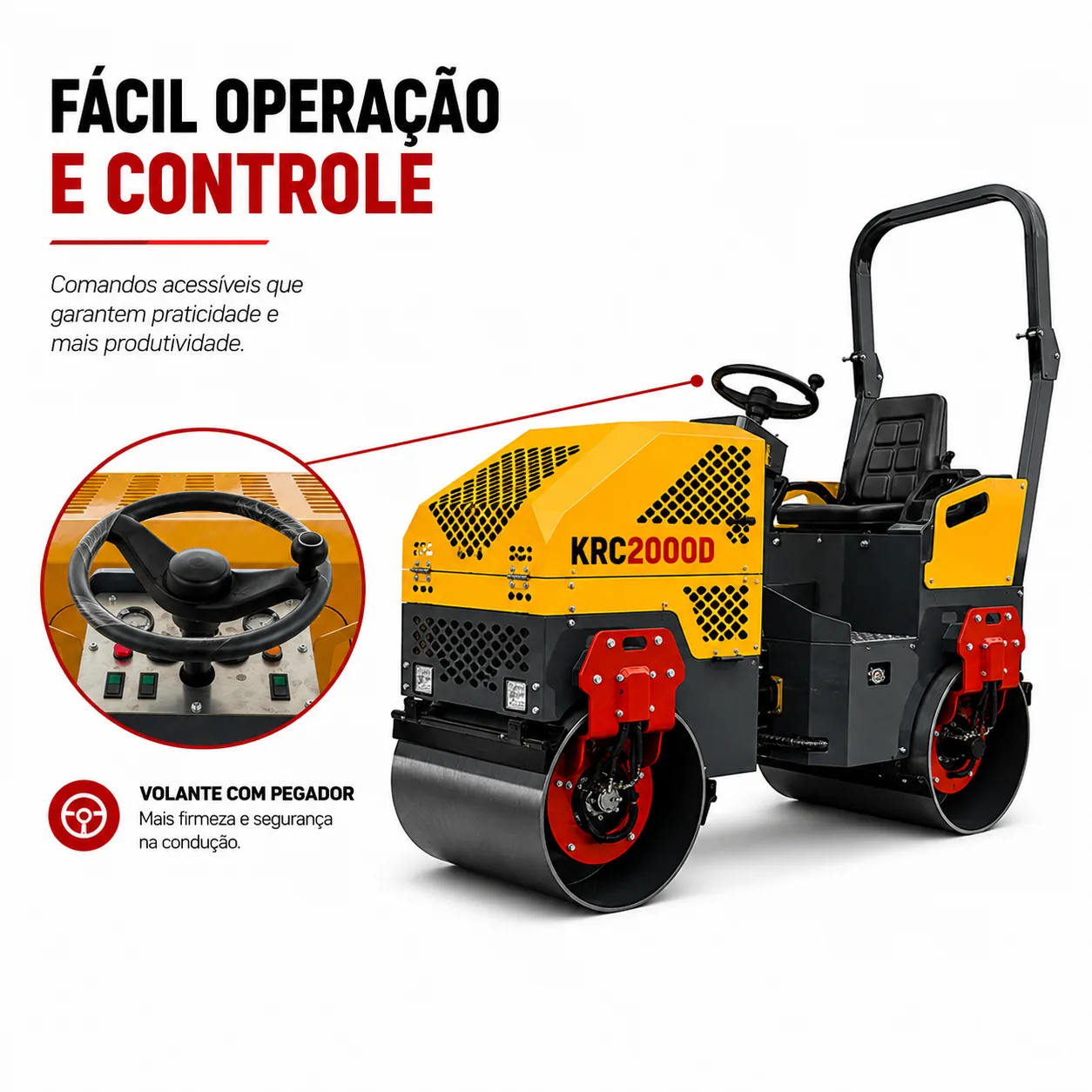 Rolo Compactador Kayama modelo:KRC2000D — imagem 7
