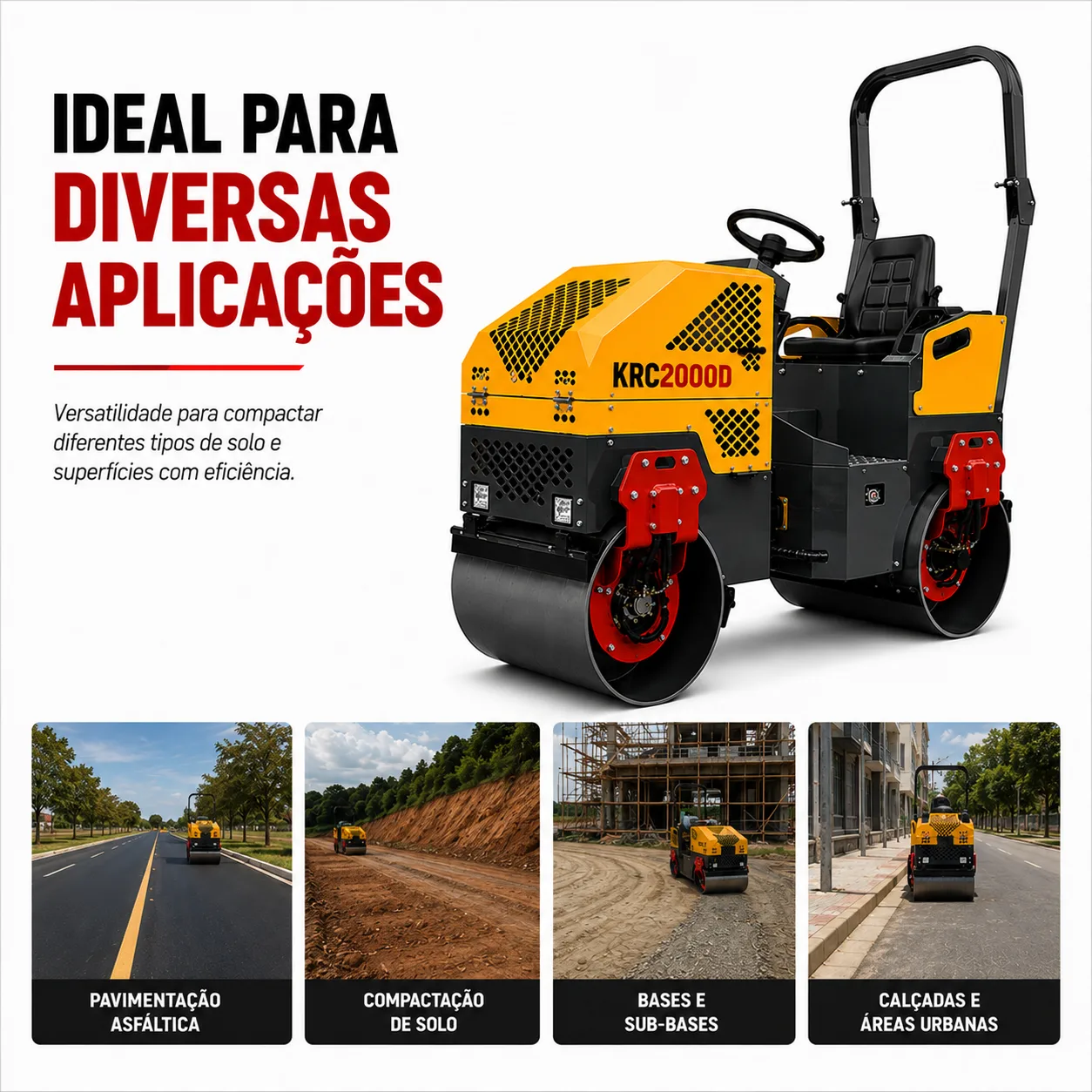 Rolo Compactador Kayama modelo:KRC2000D — imagem 8
