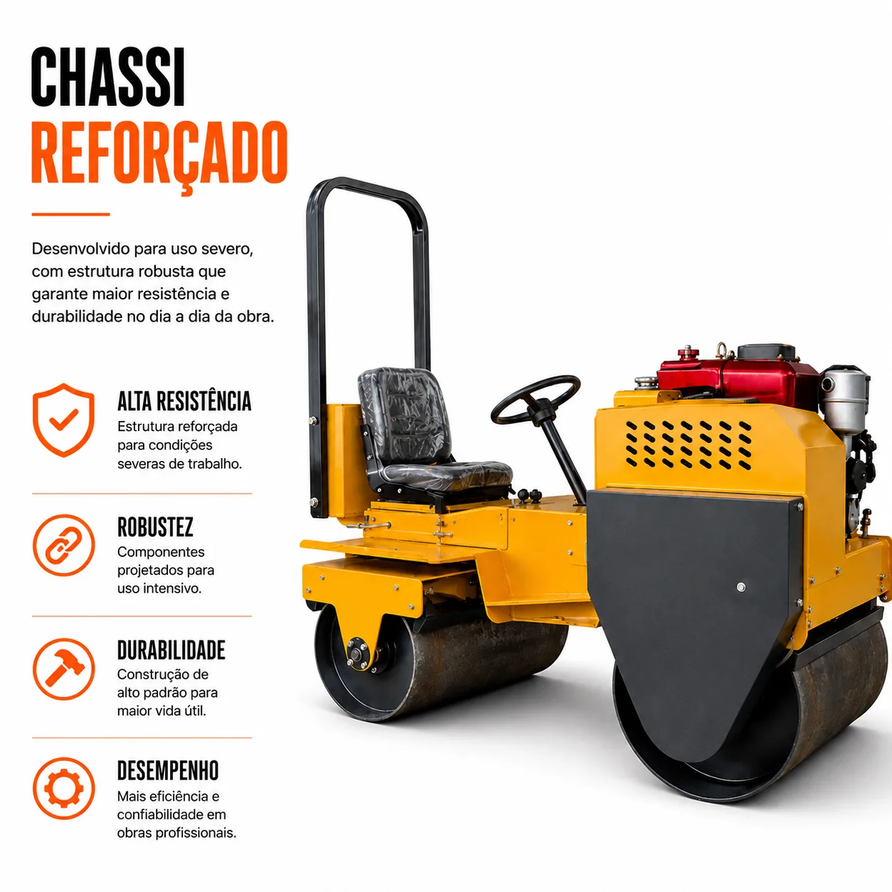 Rolo Compactador Kayama modelo:KRC1000DC — imagem 3