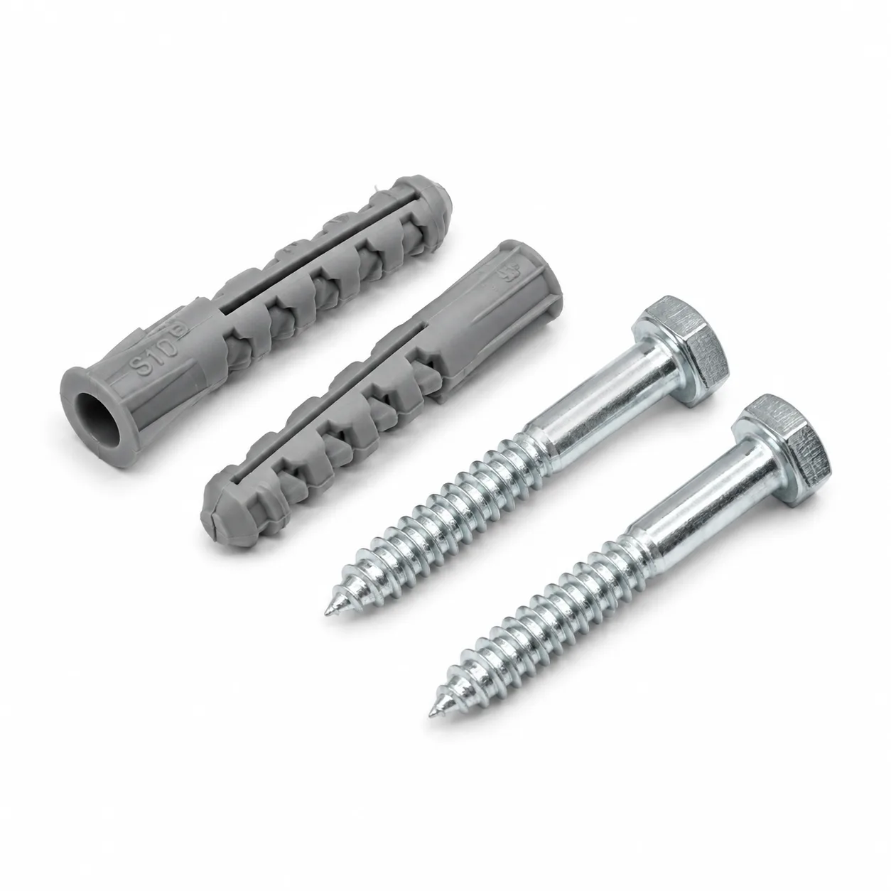 Kit 2 Parafusos Sextavados 1/4 x 65mm Bucha S10 Kayama(Encartelado) — imagem 2