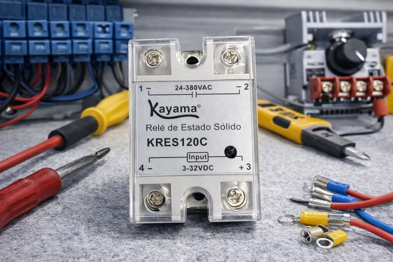 Relé de Estado Sólido 120A- KRES120C -Kayama — imagem 2