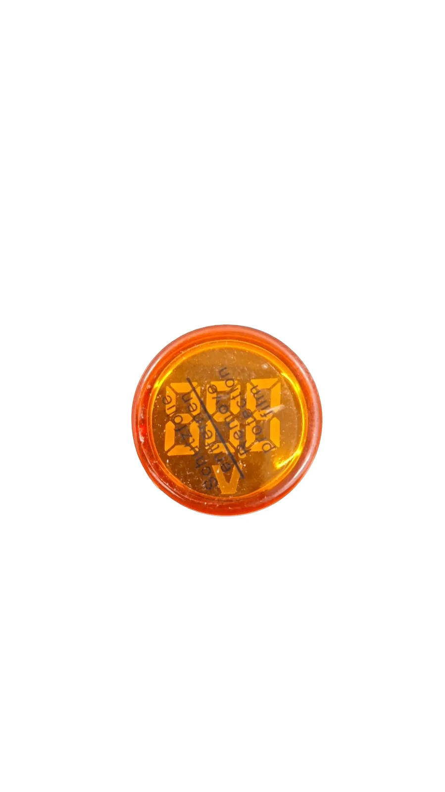 Medidor de voltagem digital LED de 22 mm com indicador ambar MV-22AB - KAYAMA