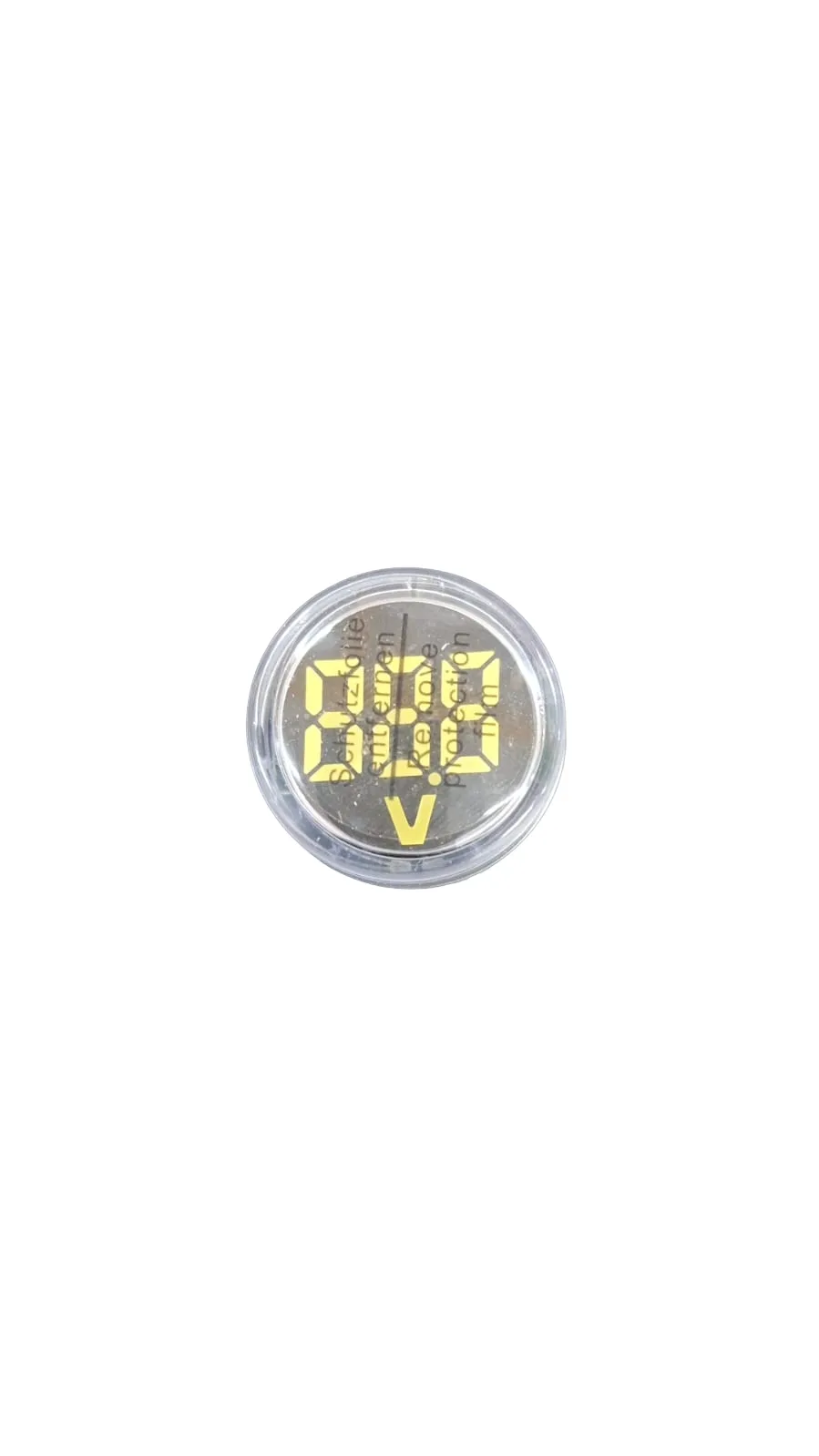 Medidor de voltagem digital LED de 22 mm com indicador transparente MV-22TP - KAYAMA
