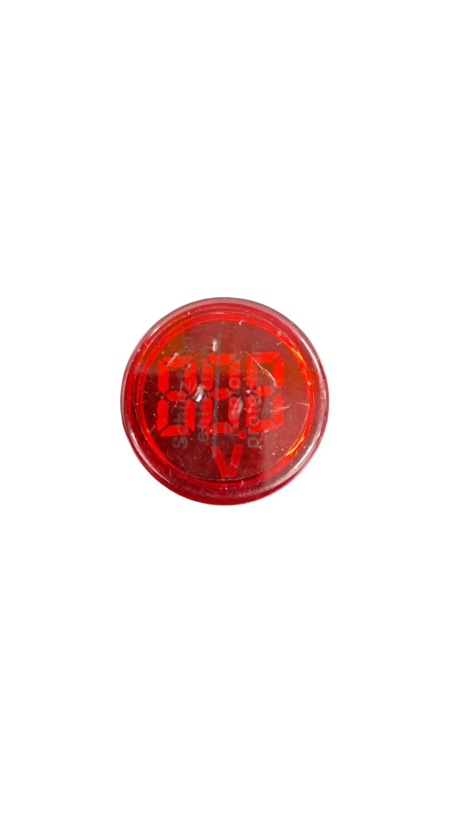 Medidor de voltagem digital LED de 22 mm com indicador vermelho MV-22VM - KAYAMA