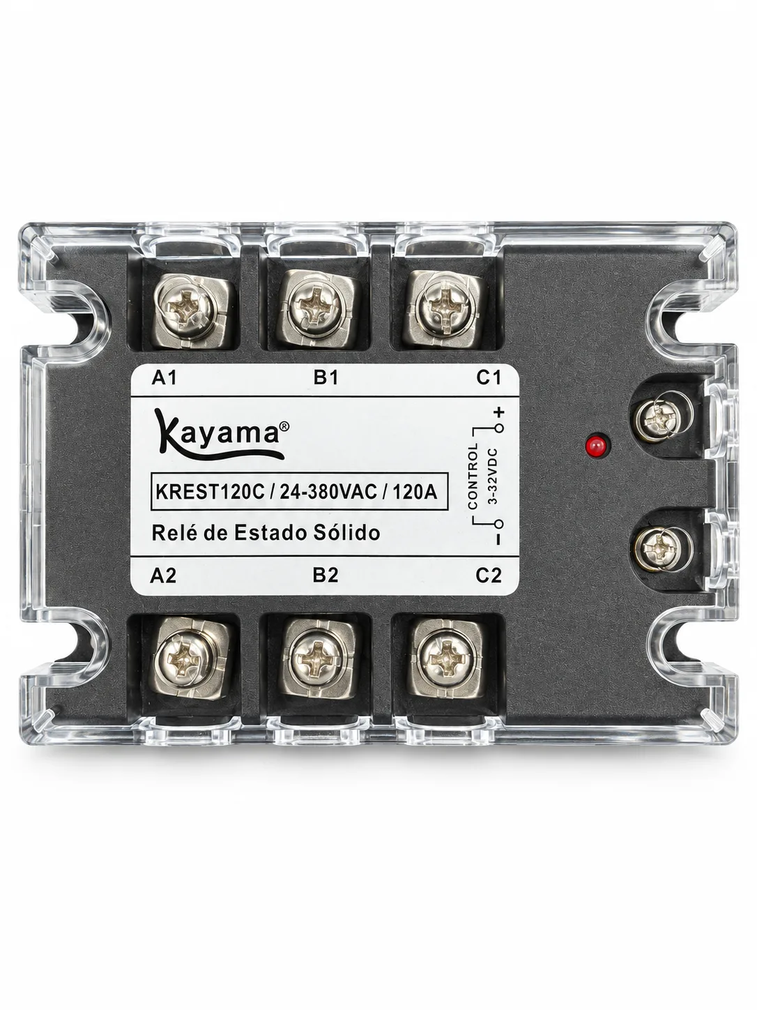 Relé de Estado Sólido Trifásico 120A- KREST120C -Kayama