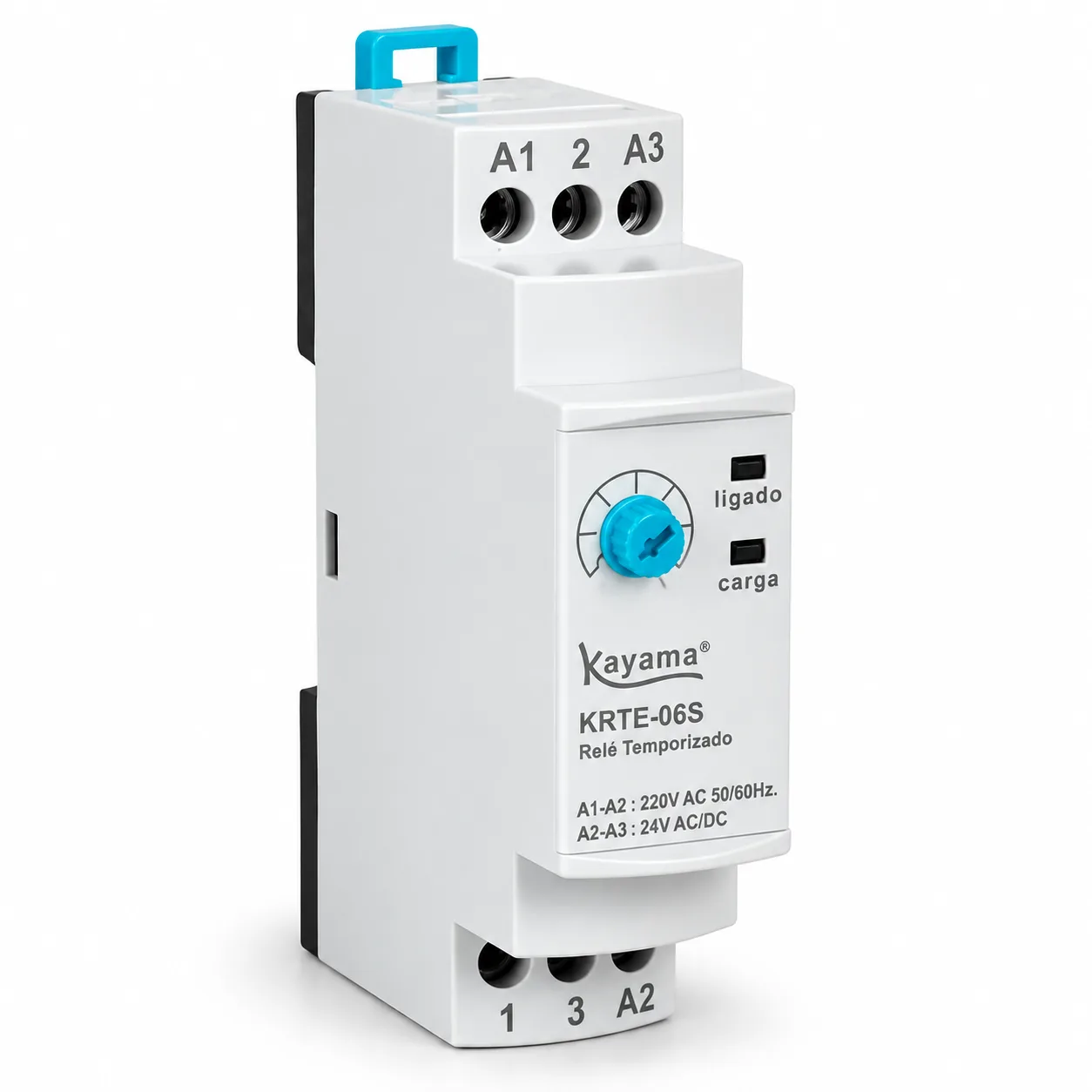 Relé Temporizado Eletrônico 0,1-30 s - KRTE-30S - 220V 50/60HZ - Kayama